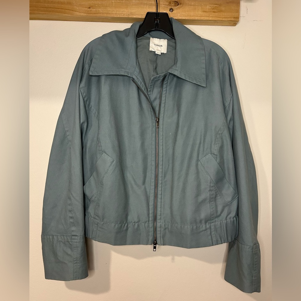 EUC Vince Women's Gray/Green Jacket
